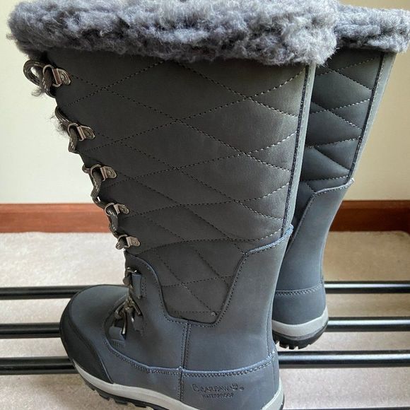 BEARPAW Women Isabella Tall Leather Boots - NEW NWOB - Picture 6 of 8